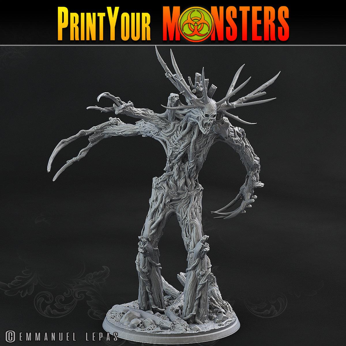3D Printed Print Your Monsters Undead Treants The Shadowcreep Wood Set 28mm - 32mm D&D Wargaming - 3D Printing Boss 