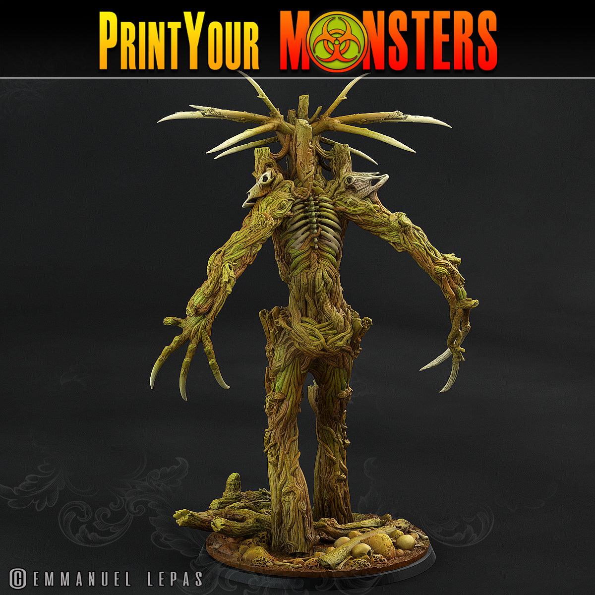3D Printed Print Your Monsters Undead Treants The Shadowcreep Wood Set 28mm - 32mm D&D Wargaming - 3D Printing Boss 