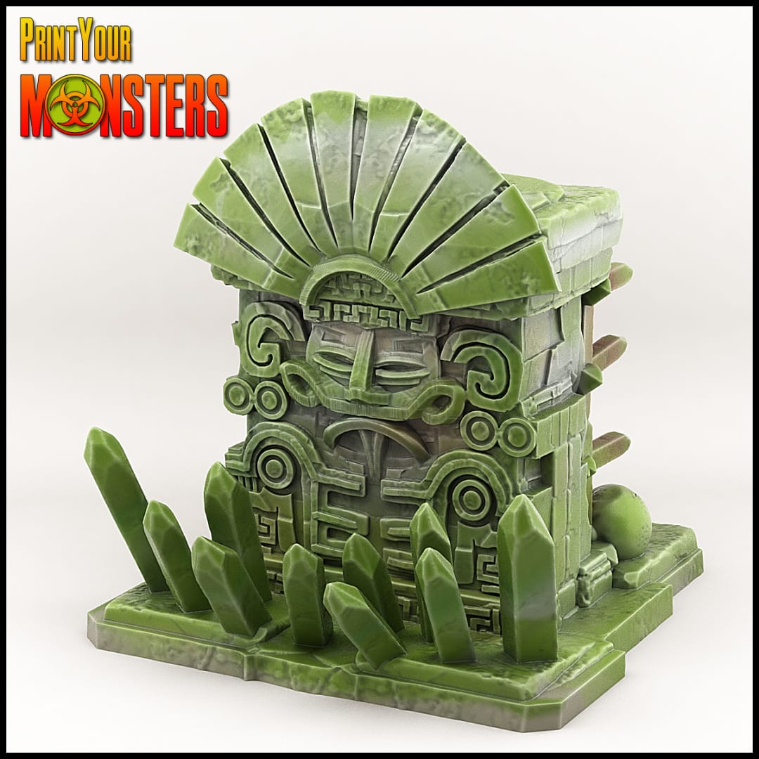 3D Printed Print your Monster - Aztec Trap 28 32mm D&D - 3D Printing Boss 
