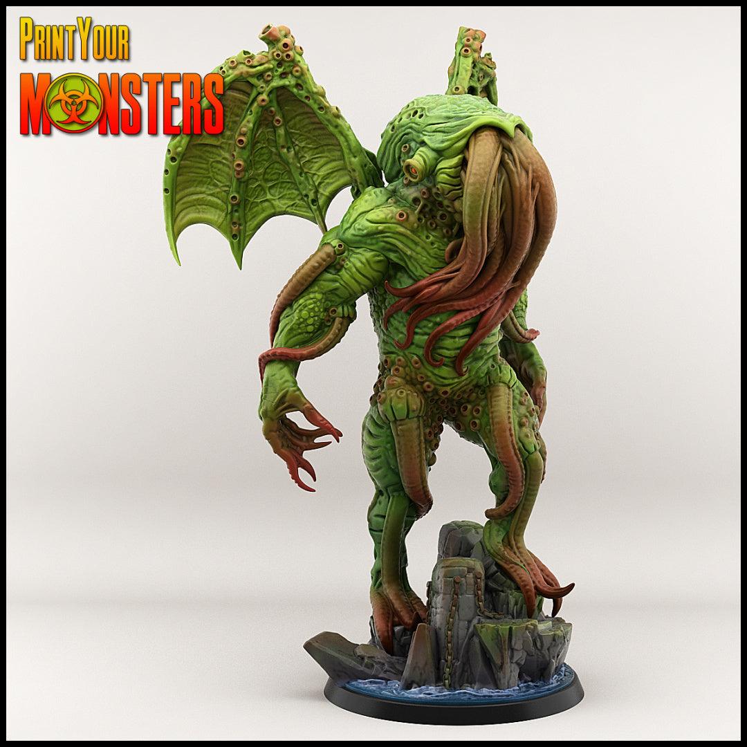 3D Printed Print your Monster Chtulhu 28 32mm D&D - 3D Printing Boss 