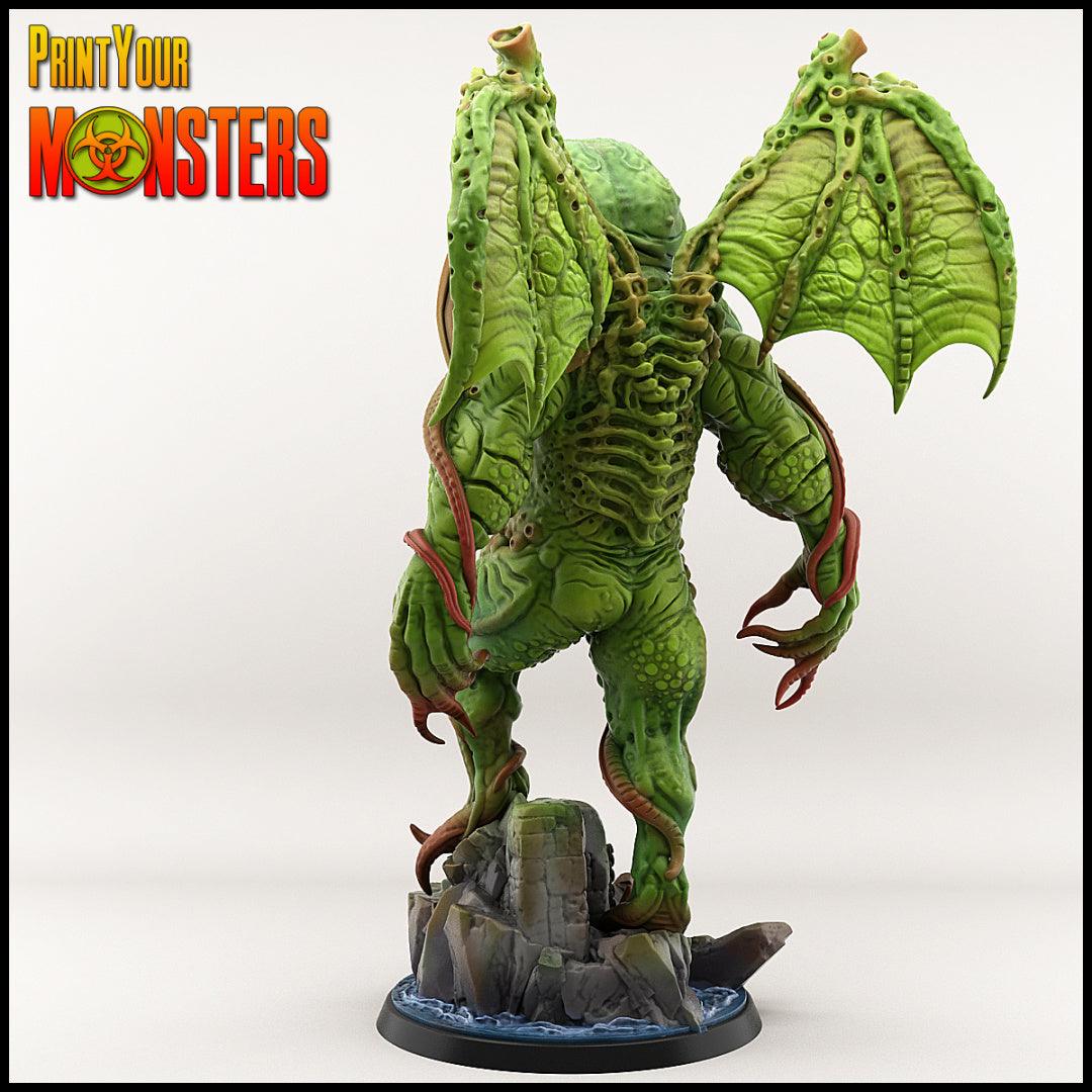 3D Printed Print your Monster Chtulhu 28 32mm D&D - 3D Printing Boss 
