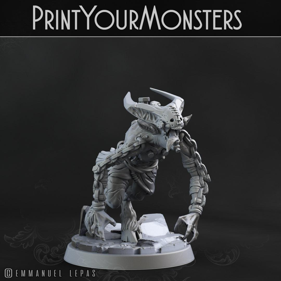 3D Printed Print your Monster Demons Set 28 32mm D&D - 3D Printing Boss 