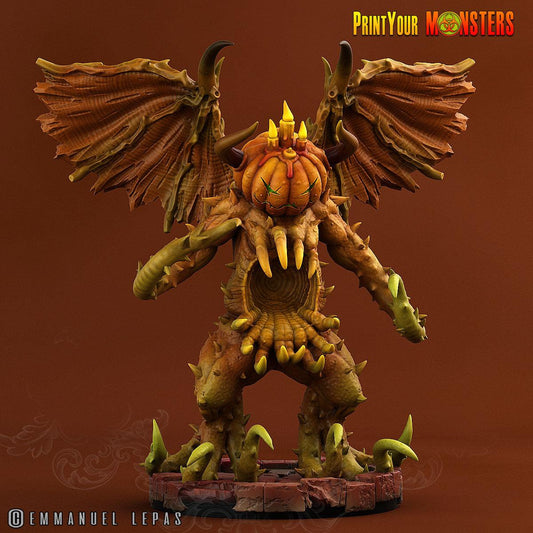 3D Printed Print your Monster Giant Hell Pumpkin Pumpkins From Hell 28 32mm D&D - 3D Printing Boss 