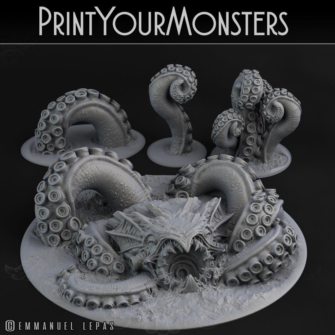3D Printed Print your Monster Giant Monster Kraken 28 32mm D&D - 3D Printing Boss 