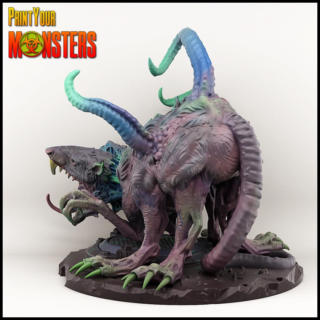 3D Printed Print your Monster Giant Mutant Rat 28 32mm D&D - 3D Printing Boss 