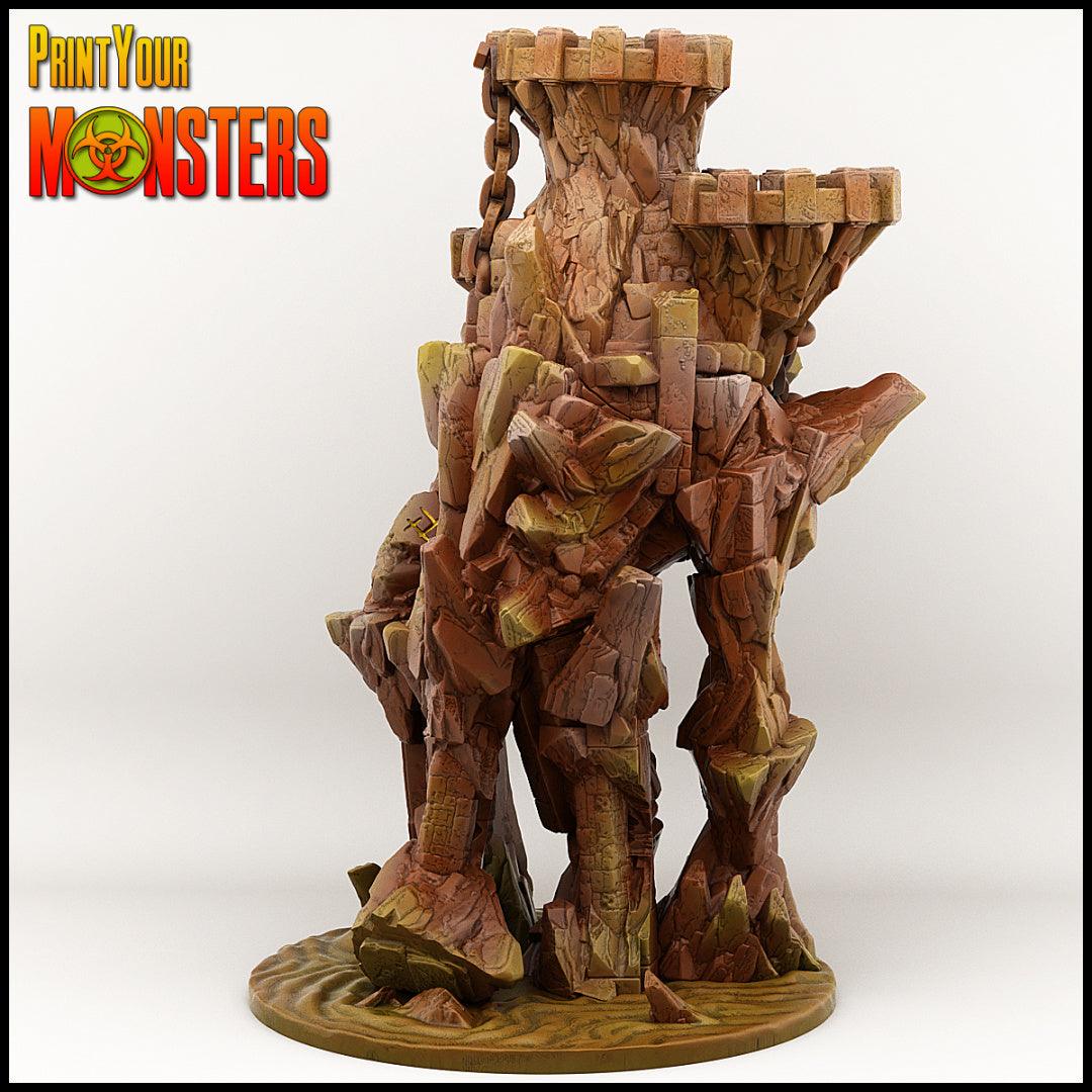 3D Printed Print your Monster Golem 28 32mm D&D - 3D Printing Boss 