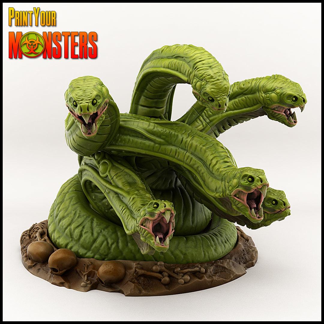 3D Printed Print your Monster Hydra 28 32mm D&D - 3D Printing Boss 