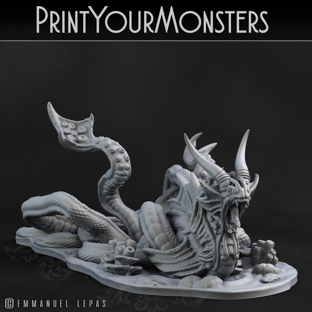 3D Printed Print your Monster Leviathan 28 32mm D&D - 3D Printing Boss 