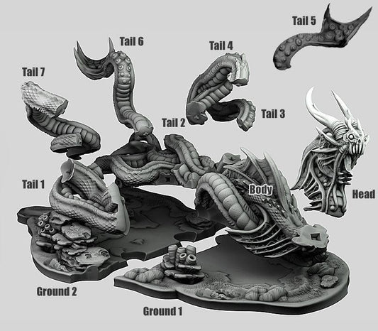 3D Printed Print your Monster Leviathan 28 32mm D&D - 3D Printing Boss 