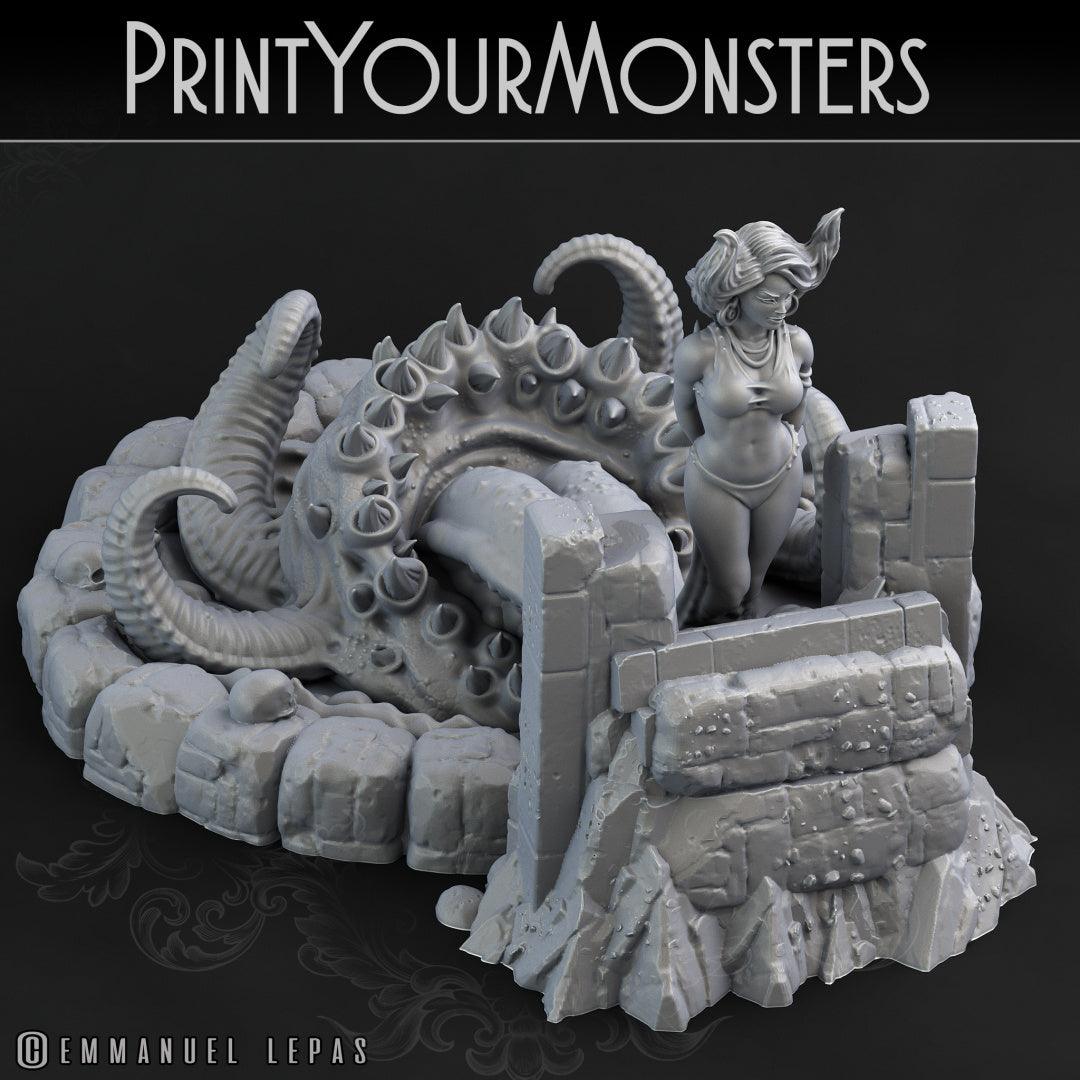 3D Printed Print your Monster Mutant Mimic 28 32mm D&D - 3D Printing Boss 