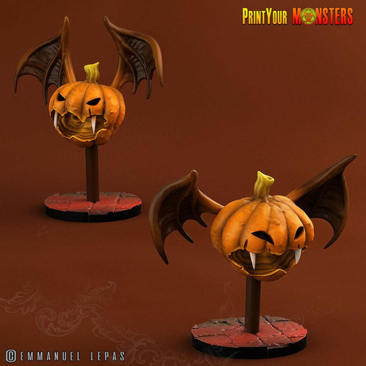 3D Printed Print your Monster Pumpkin Bats Pumpkins From Hell 28 32mm D&D - 3D Printing Boss 