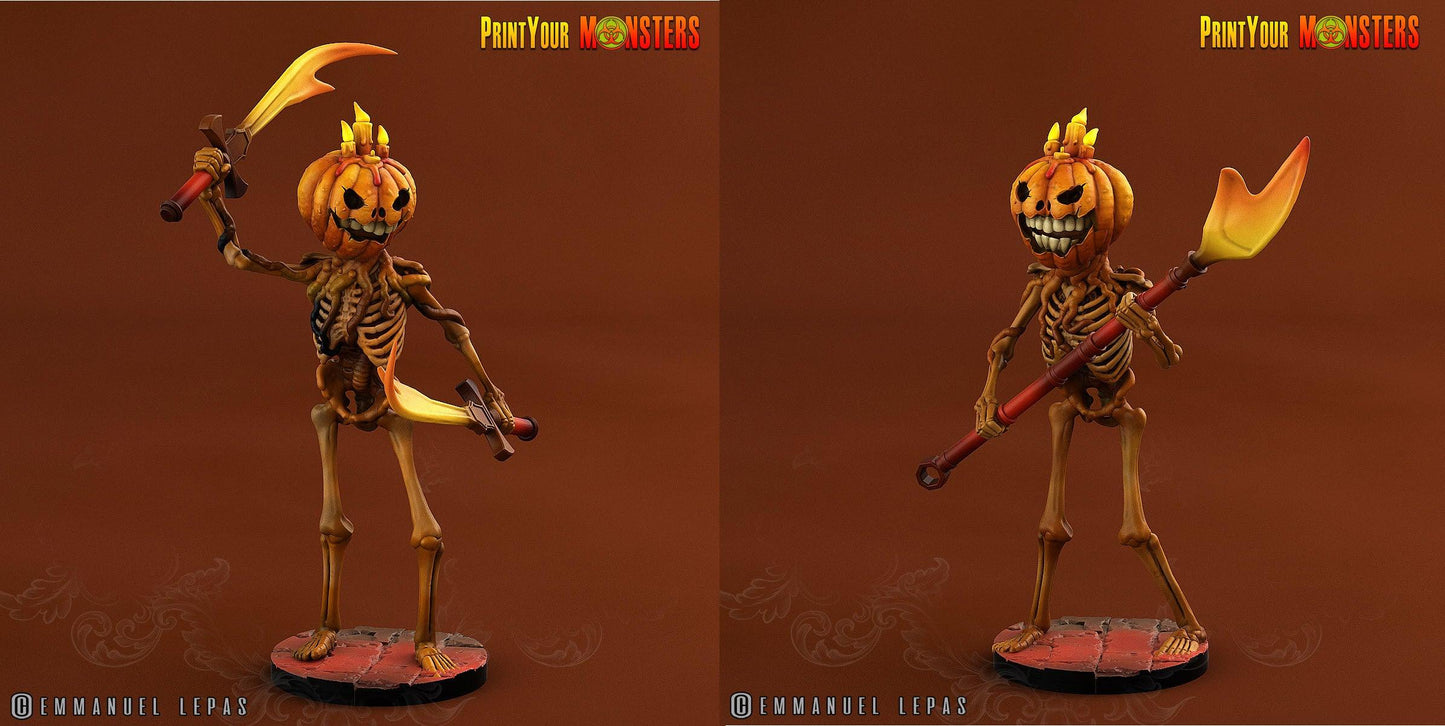 3D Printed Print your Monster Pumpkin Soldiers Pumpkins From Hell 28 32mm D&D - 3D Printing Boss 