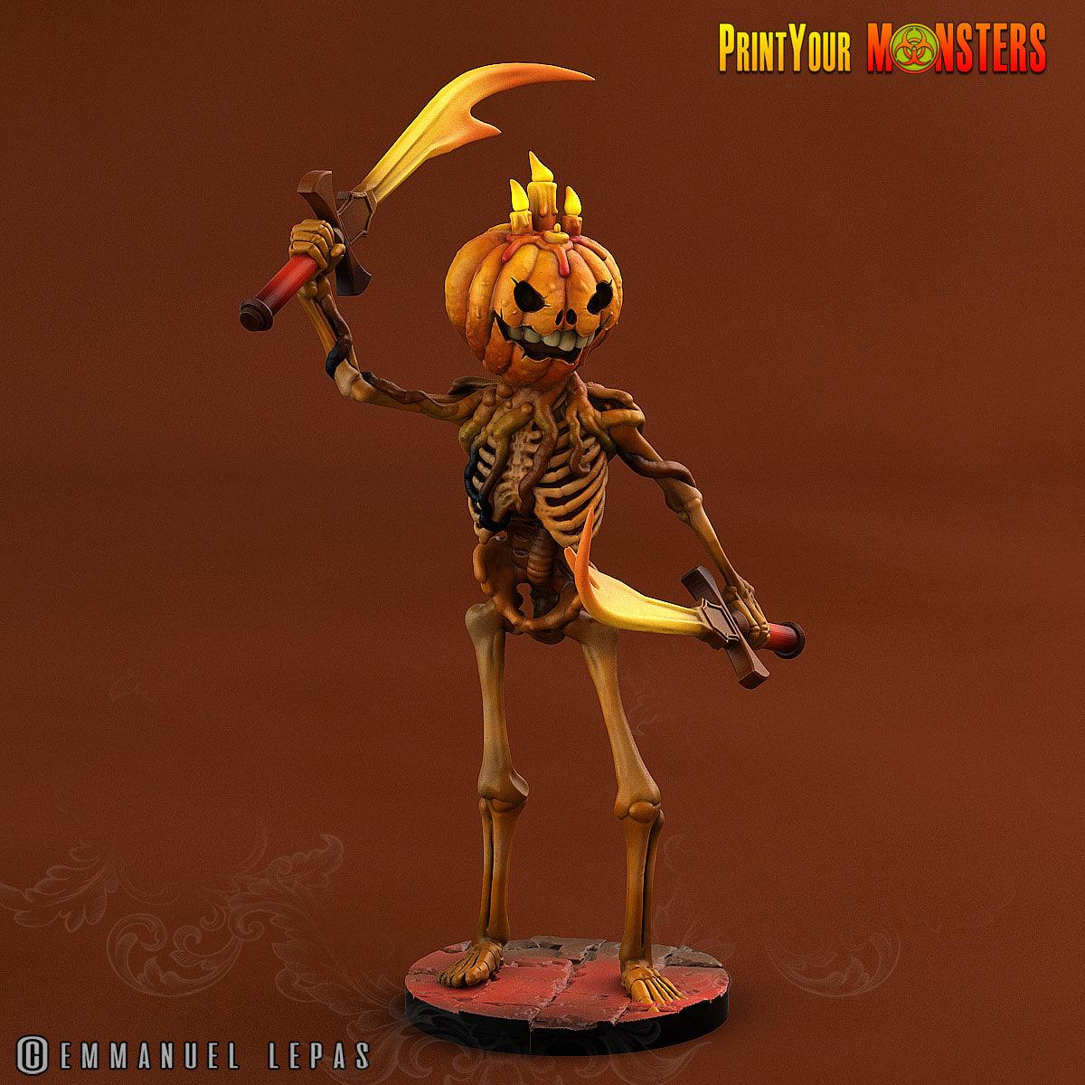 3D Printed Print your Monster Pumpkin Soldiers Pumpkins From Hell 28 32mm D&D - 3D Printing Boss 