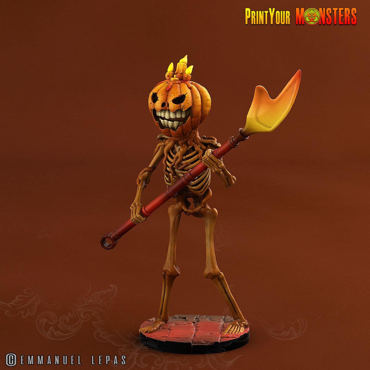 3D Printed Print your Monster Pumpkin Soldiers Pumpkins From Hell 28 32mm D&D - 3D Printing Boss 