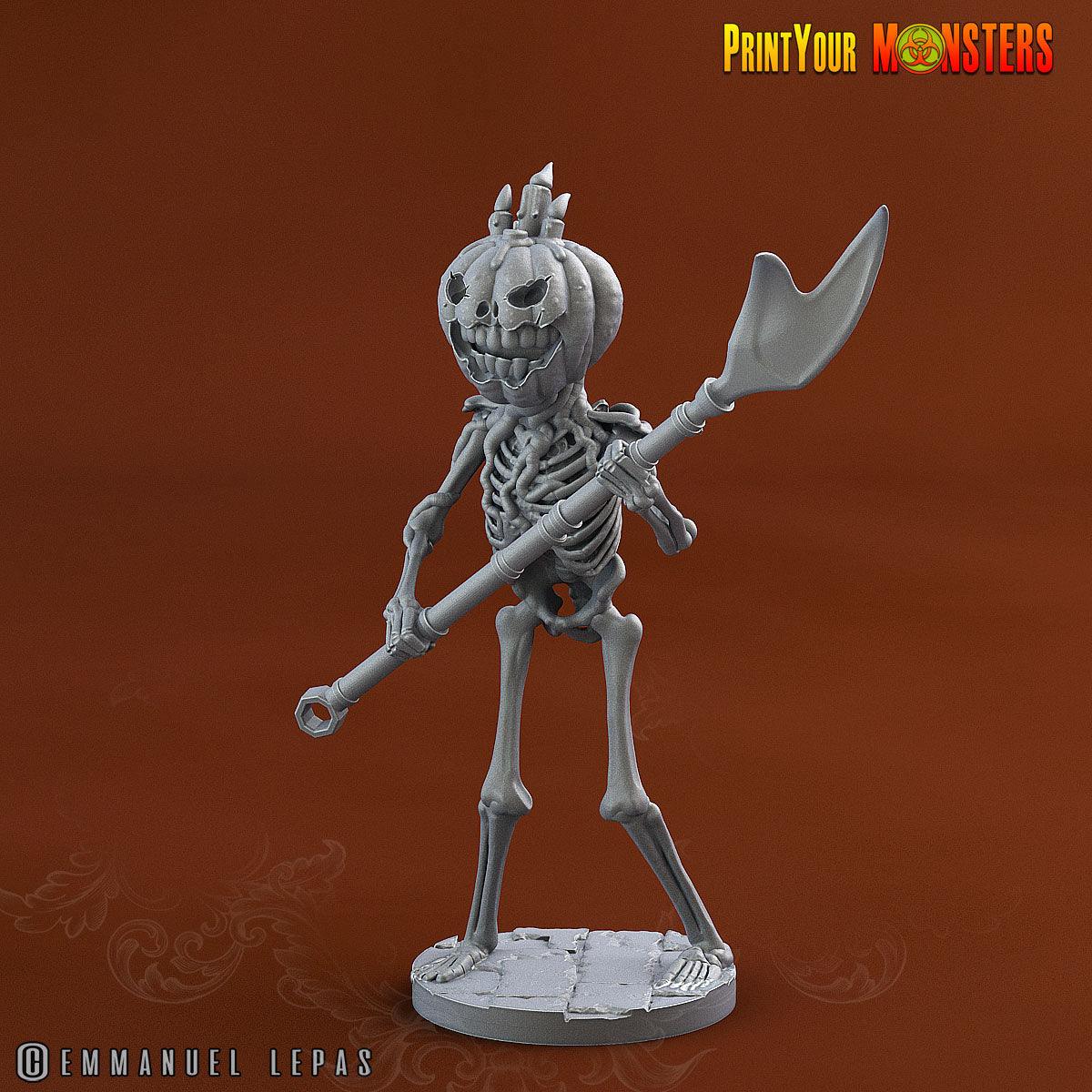 3D Printed Print your Monster Pumpkin Soldiers Pumpkins From Hell 28 32mm D&D - 3D Printing Boss 