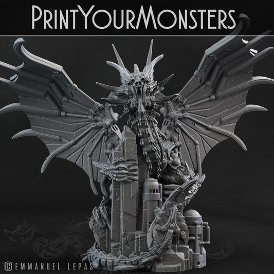 3D Printed Print your Monster Robot Dragon 28 32mm D&D - 3D Printing Boss 