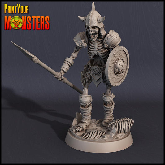3D Printed Print your Monster Skeletons Set 28 32mm D&D - 3D Printing Boss 