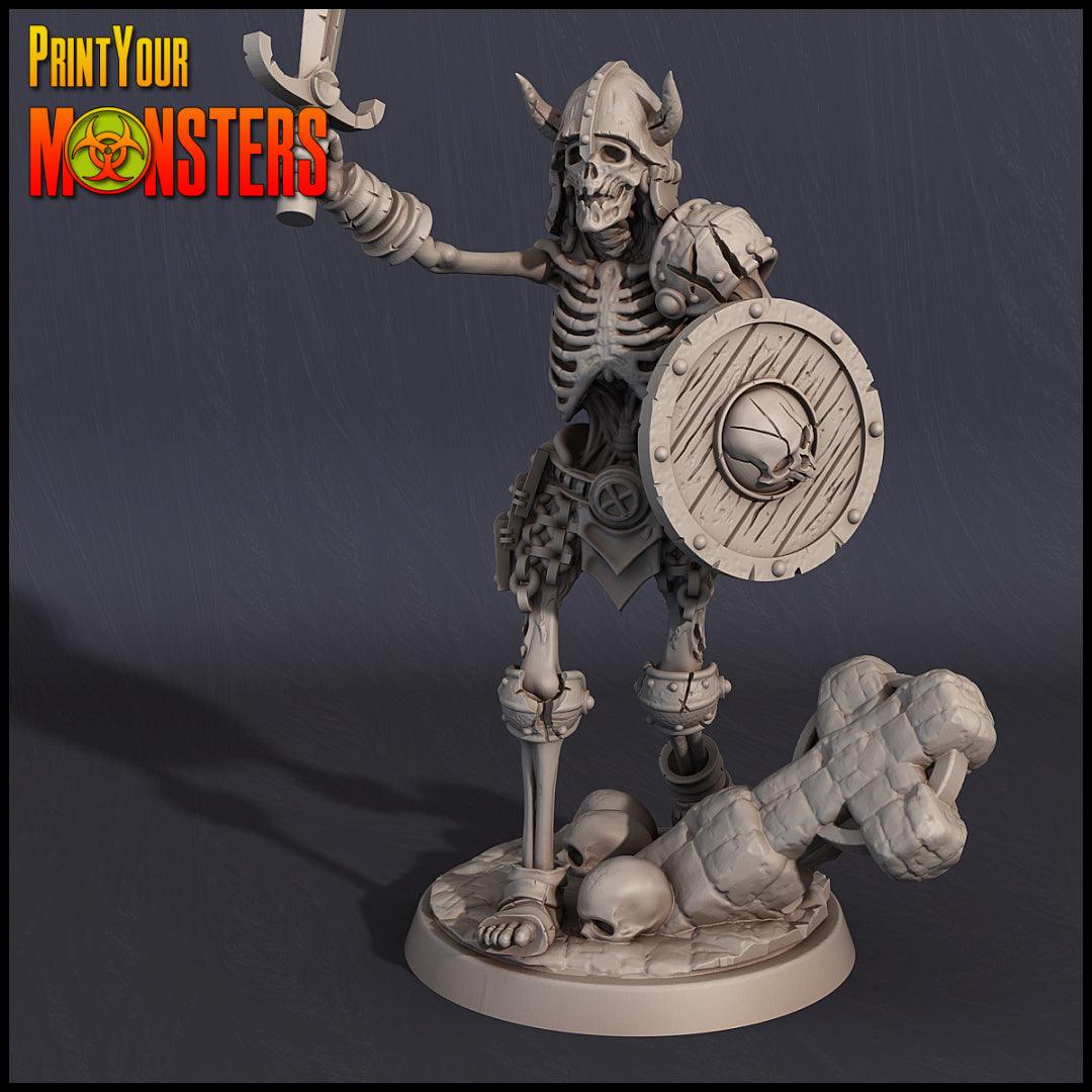 3D Printed Print your Monster Skeletons Set 28 32mm D&D - 3D Printing Boss 