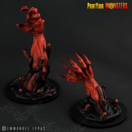 3D Printed Print your Monster The Abyssal Hand Horrors - Demonclaws 28mm 32mm D&D - 3D Printing Boss 