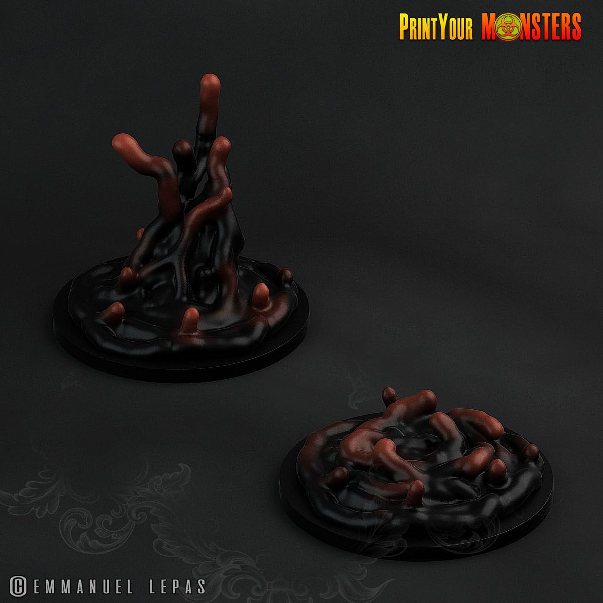 3D Printed Print your Monster The Abyssal Hand Horrors - Slime Demonclaws 28mm 32mm D&D - 3D Printing Boss 