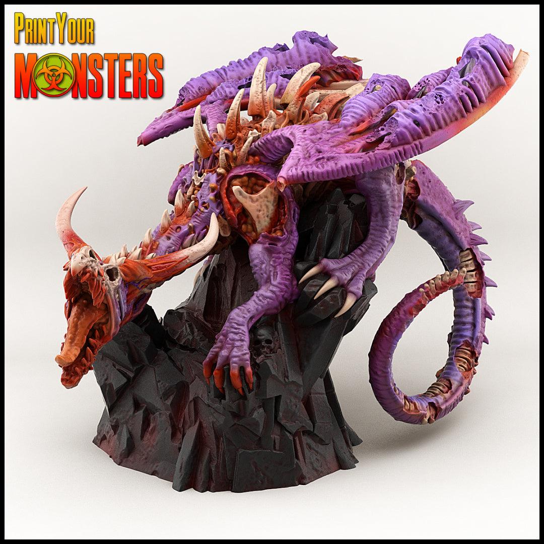 3D Printed Print your Monster Zombie Dragon 28 32mm D&D - 3D Printing Boss 