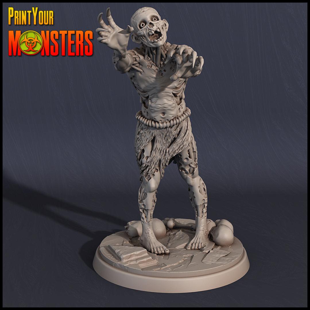 3D Printed Print your Monster Zombie Set 28 32mm D&D - 3D Printing Boss 