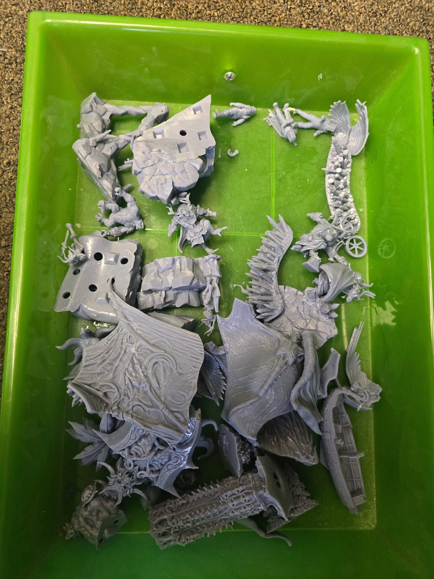 3D Printed Resin Misprint Mystery Box Miniatures by the Pound | Misprint & Error Prints | Wargaming, RPG & Terrain Bits - 3D Printing Boss 