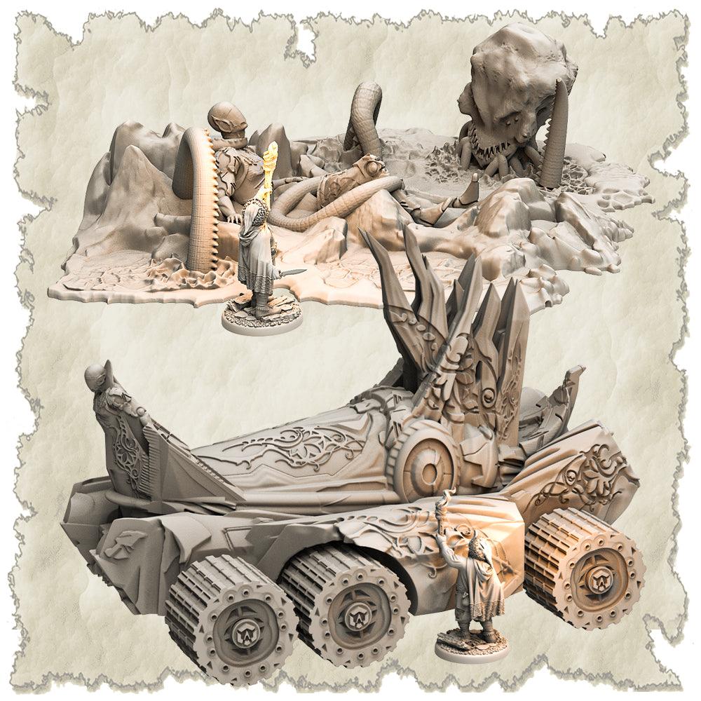 3D Printed SAWANT3D Abandoned Base of Space Elves Set 28 32mm Ragnarok d&d - 3D Printing Boss 
