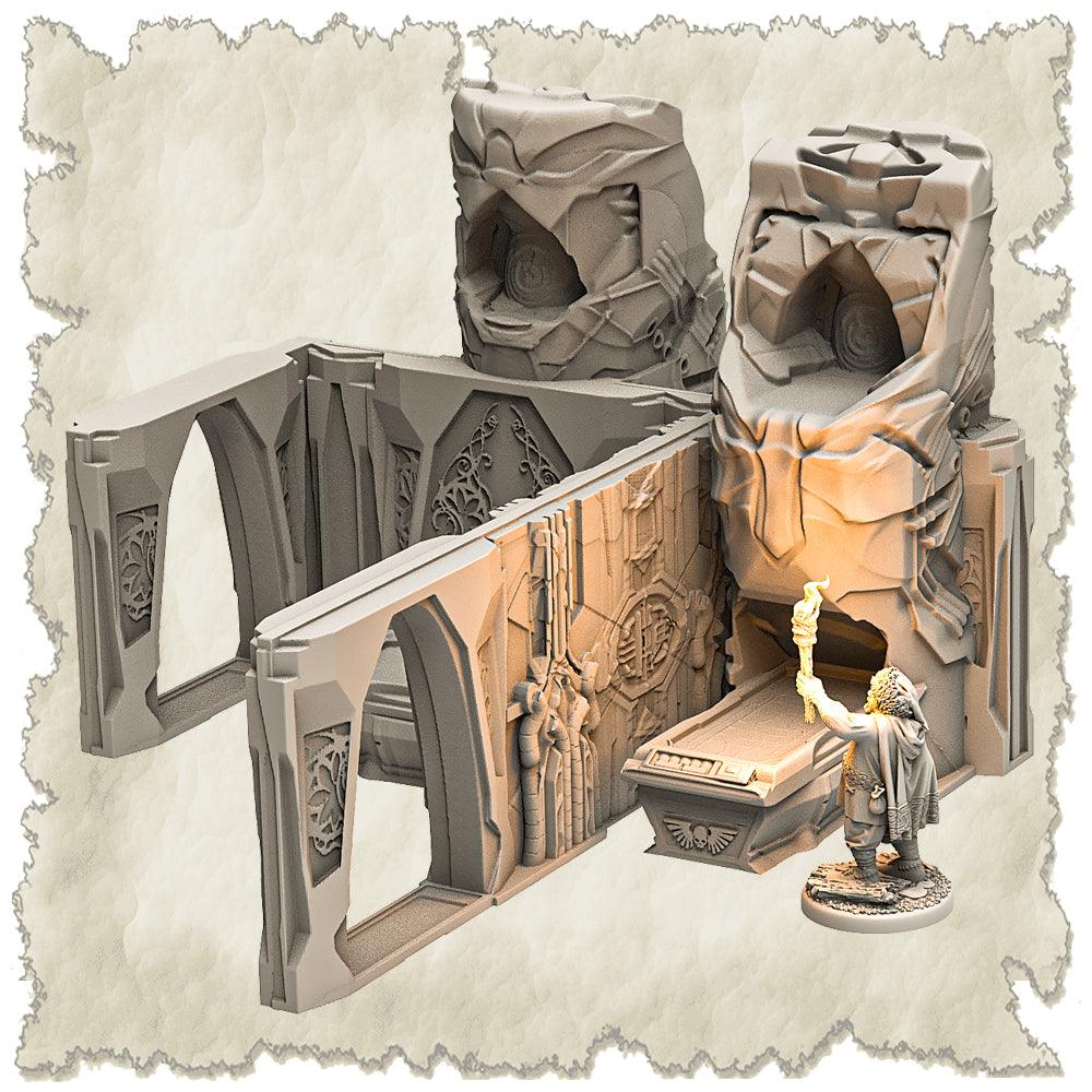 3D Printed SAWANT3D Abandoned Base of Space Elves Set 28 32mm Ragnarok d&d - 3D Printing Boss 