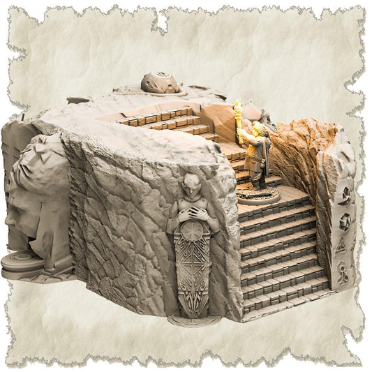 3D Printed SAWANT3D Dangerous Temple 28 32mm D&D - 3D Printing Boss 