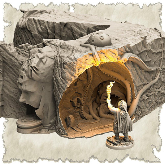 3D Printed SAWANT3D Dangerous Temple 28 32mm D&D - 3D Printing Boss 