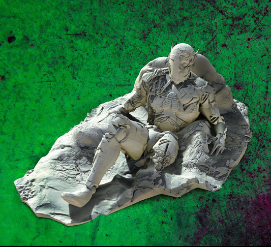 3D Printed SAWANT3D Dying Space Elf 28 32mm D&D - 3D Printing Boss 