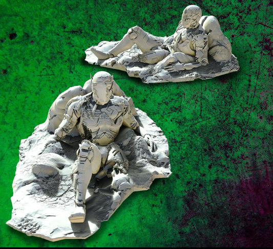 3D Printed SAWANT3D Dying Space Elf 28 32mm D&D - 3D Printing Boss 
