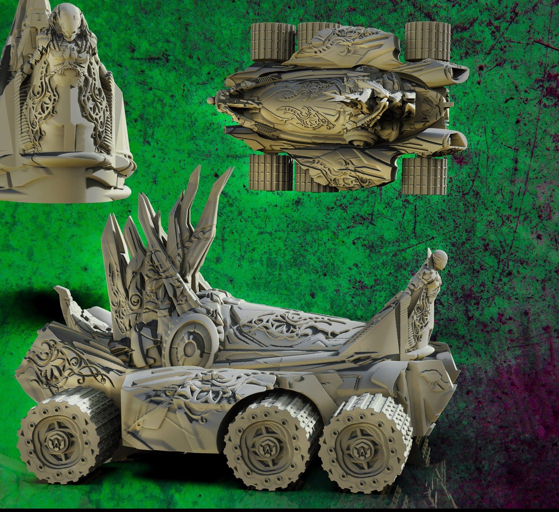3D Printed SAWANT3D Elven Rover 28mm 32mm D&D - 3D Printing Boss 