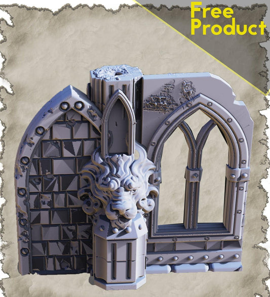 3D Printed SAWANT3D Ruins in the Desert - Window 28 32mm D&D - 3D Printing Boss 