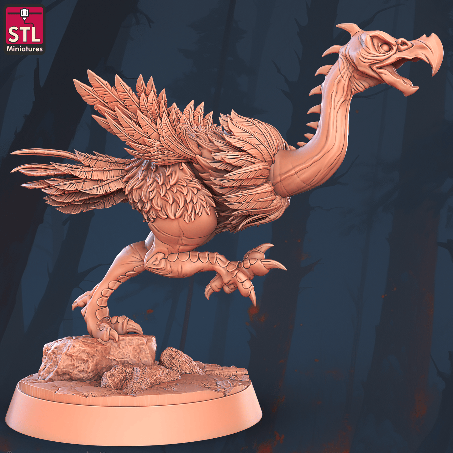 3D Printed STL Miniatures Acrisbird Set 28 - 32mm War Gaming D&D - 3D Printing Boss 