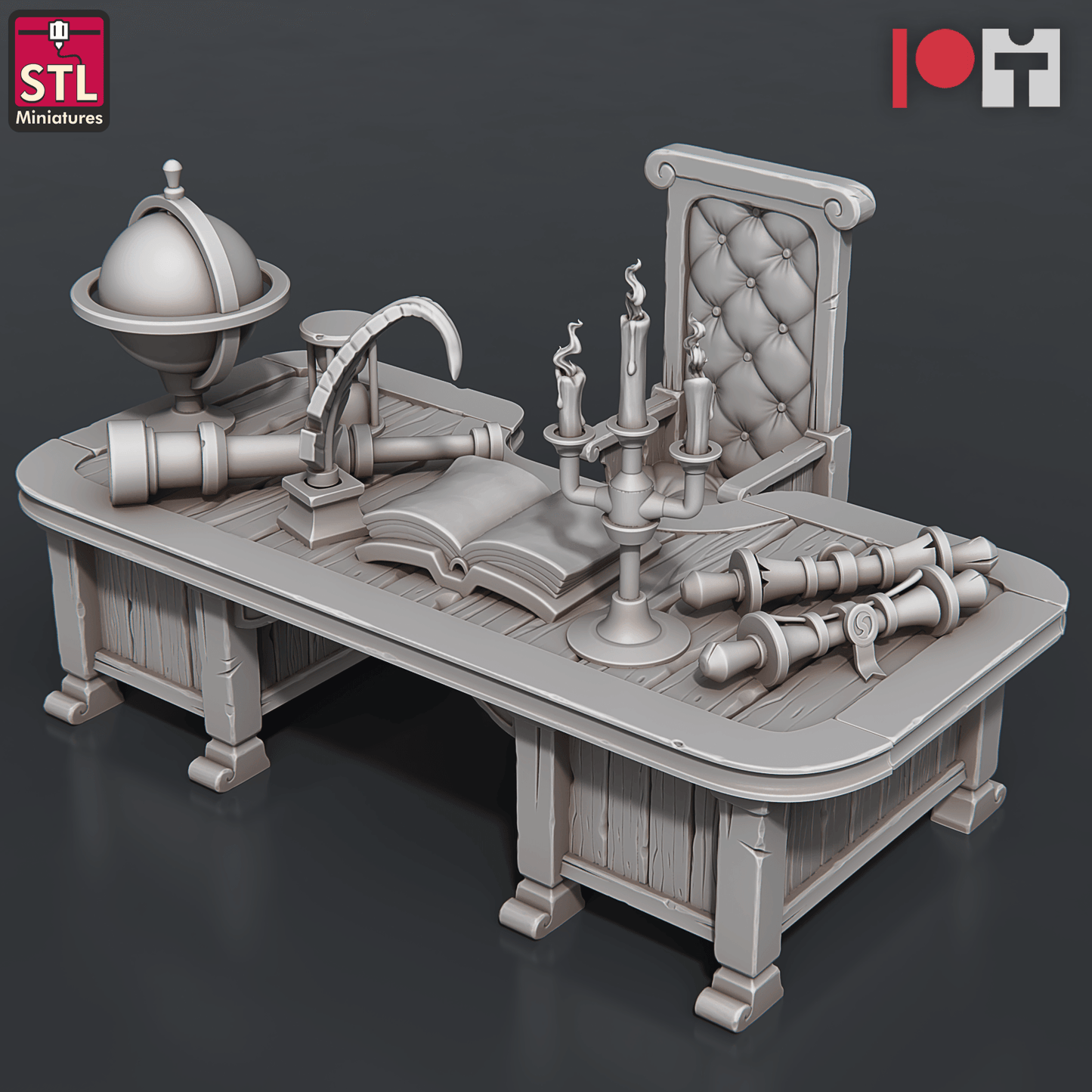 3D Printed STL Miniatures Airship Crew Set 28 - 32mm War Gaming D&D - 3D Printing Boss 