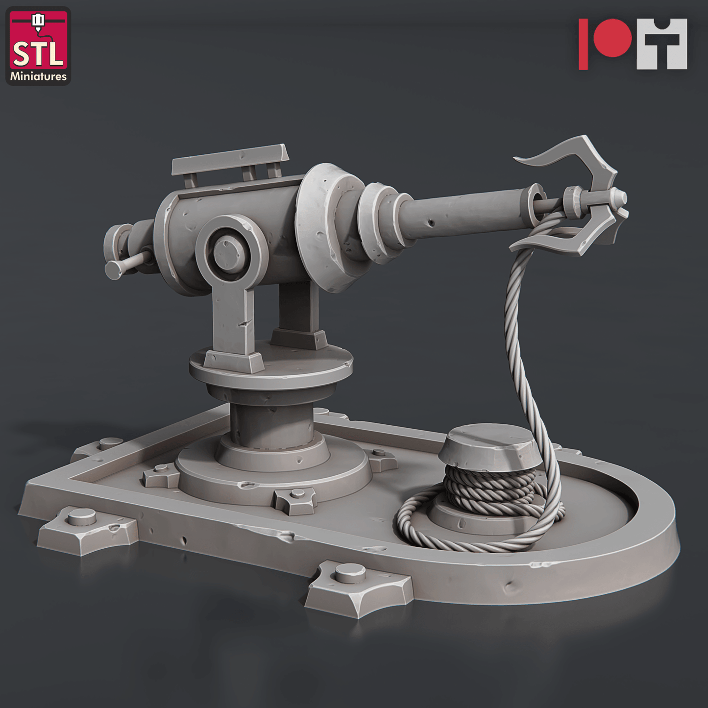 3D Printed STL Miniatures Airship Crew Set 28 - 32mm War Gaming D&D - 3D Printing Boss 