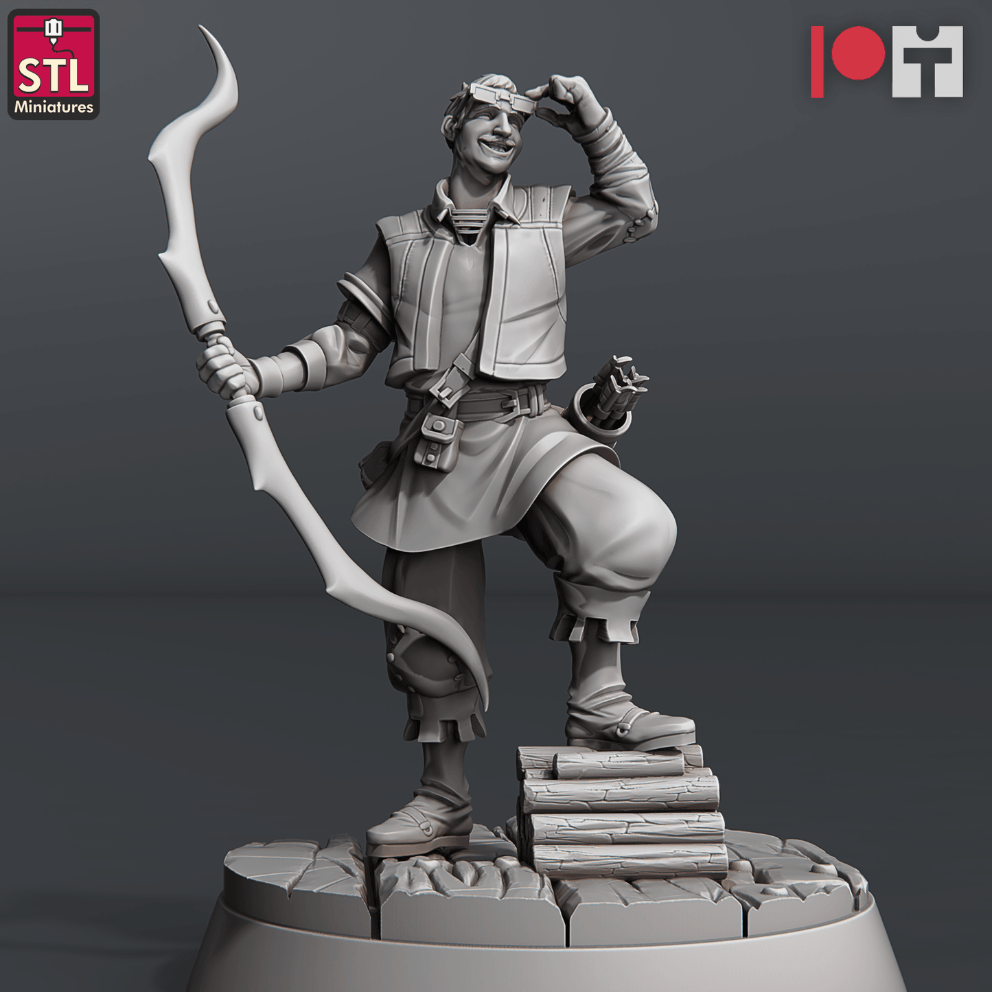 3D Printed STL Miniatures Arrows And Bow Maker Set 28 - 32mm War Gaming D&D - 3D Printing Boss 