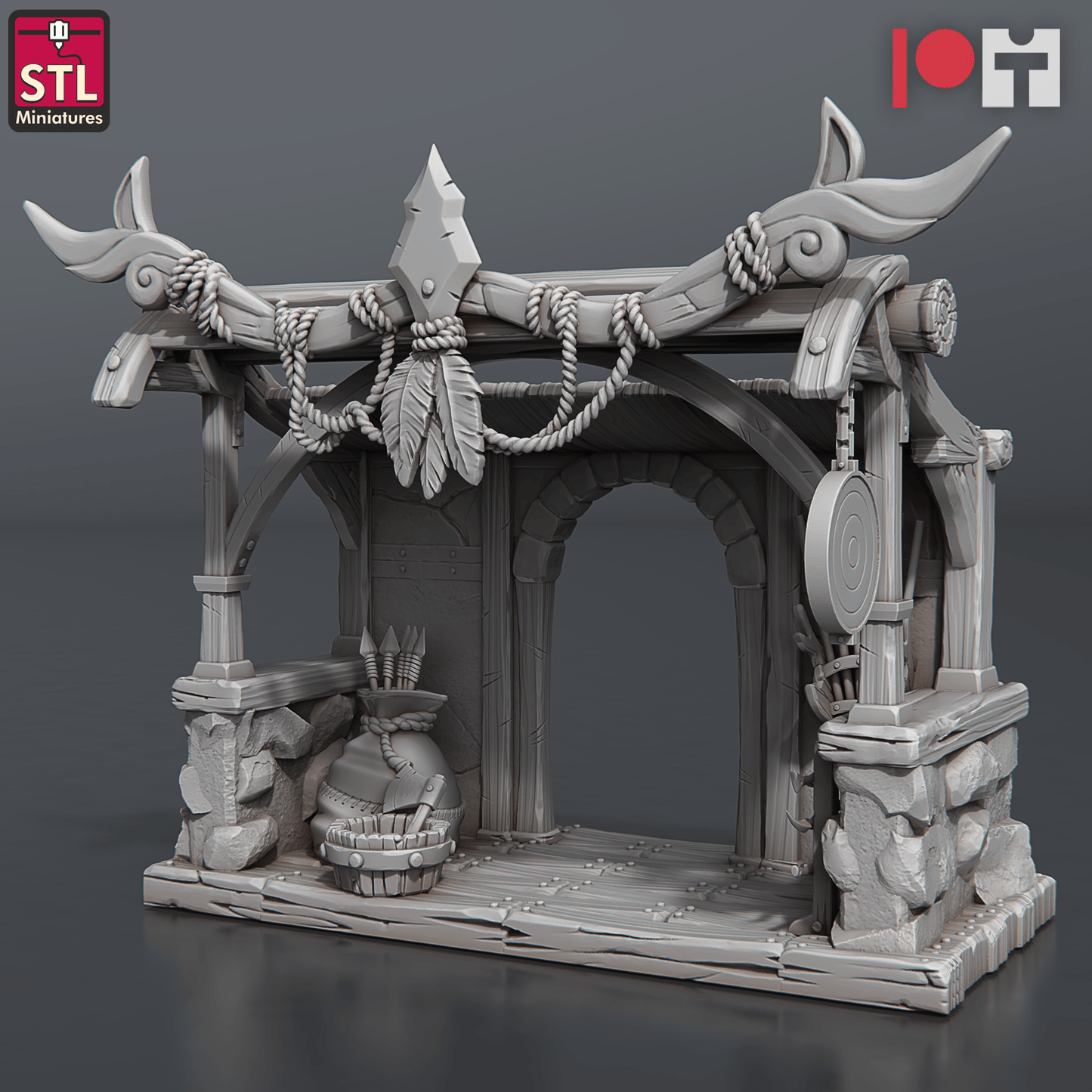 3D Printed STL Miniatures Arrows And Bow Maker Set 28 - 32mm War Gaming D&D - 3D Printing Boss 