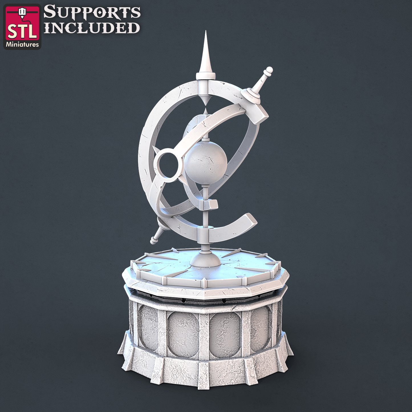 3D Printed STL Miniatures Astronomer Set 28mm - 32mm War Gaming D&D - 3D Printing Boss 