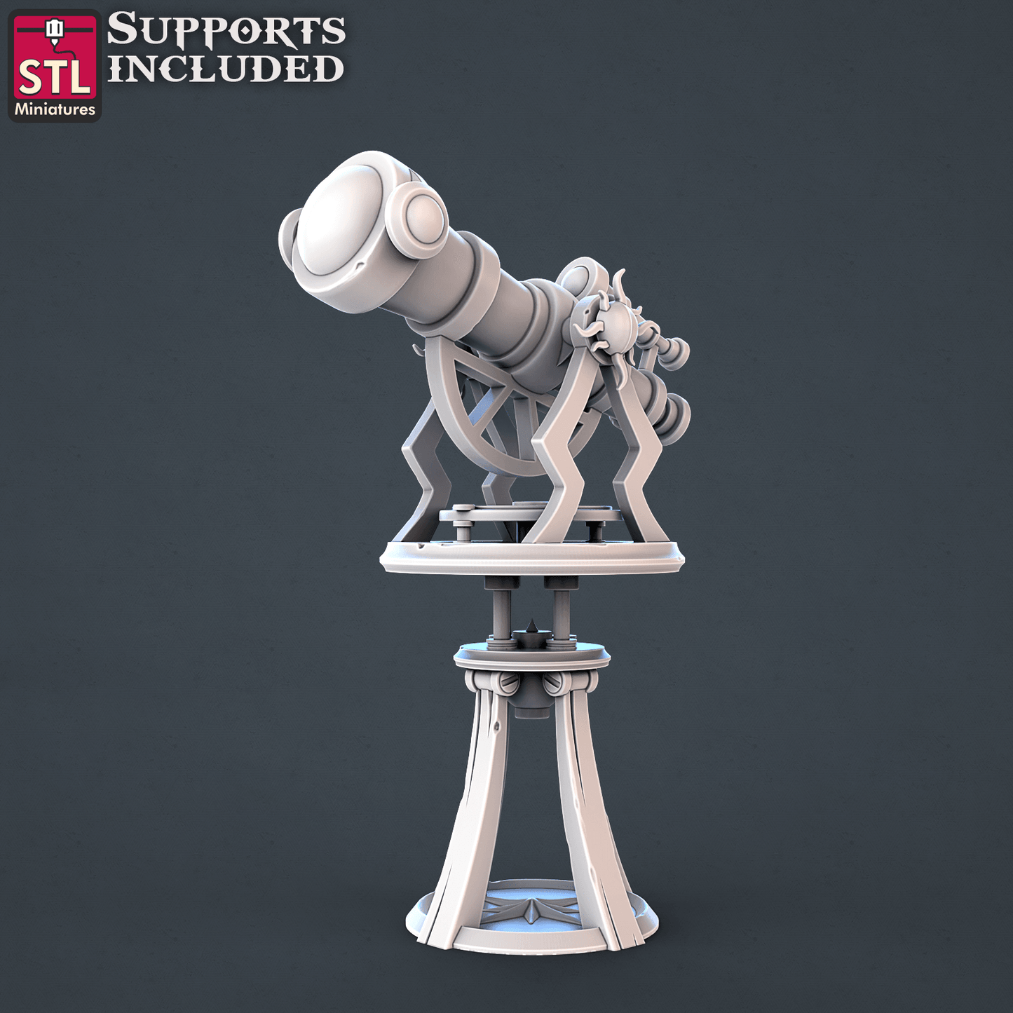 3D Printed STL Miniatures Astronomer Set 28mm - 32mm War Gaming D&D - 3D Printing Boss 