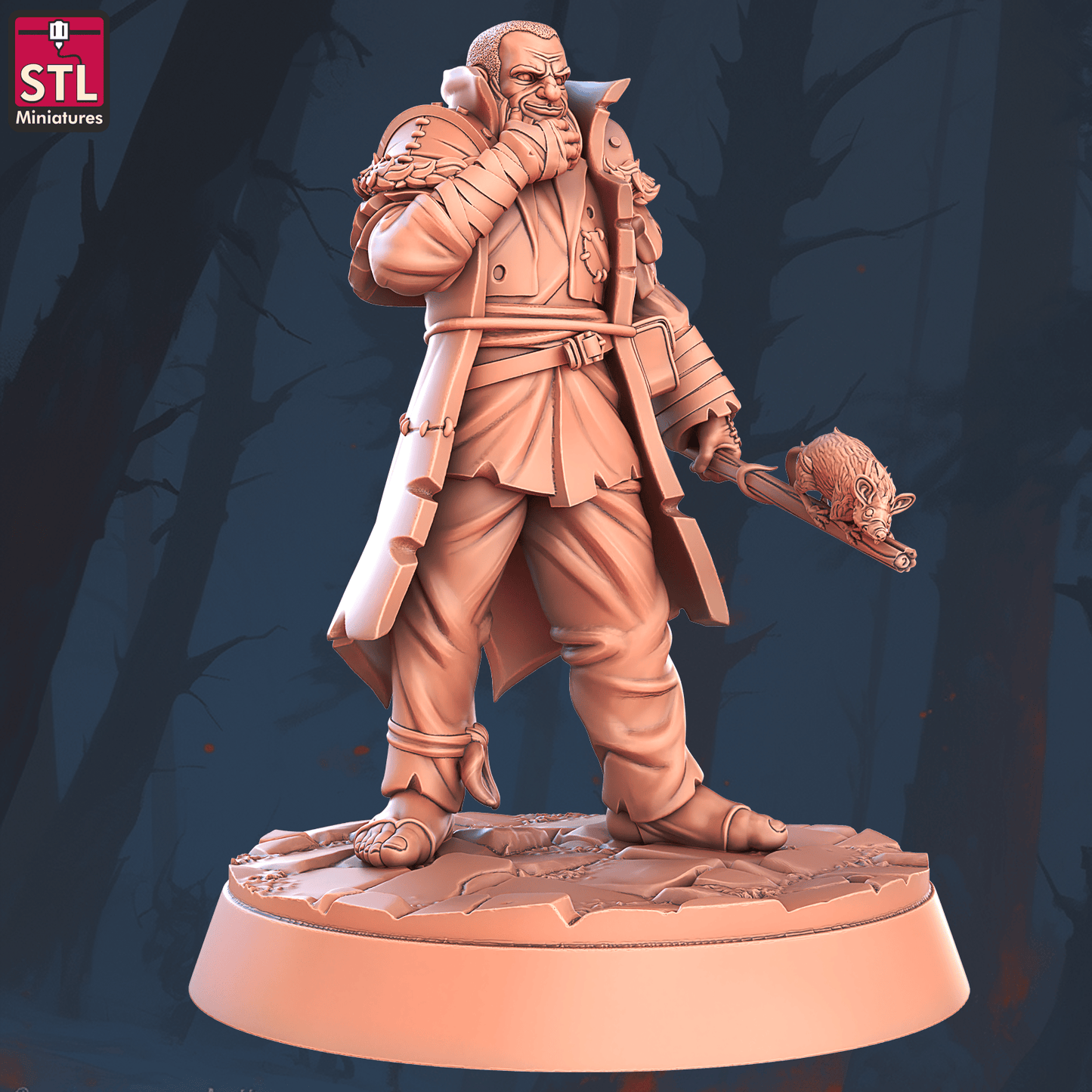 3D Printed STL Miniatures Beggars Guild Set 28 - 32mm War Gaming D&D - 3D Printing Boss 