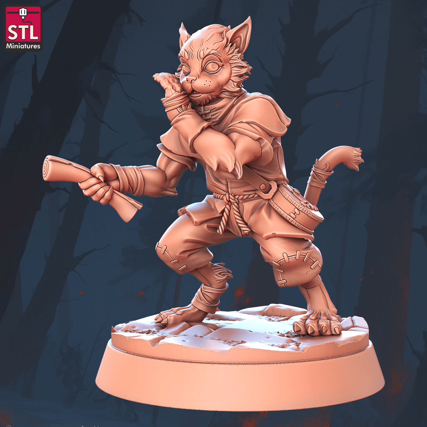 3D Printed STL Miniatures Beggars Guild Set 28 - 32mm War Gaming D&D - 3D Printing Boss 