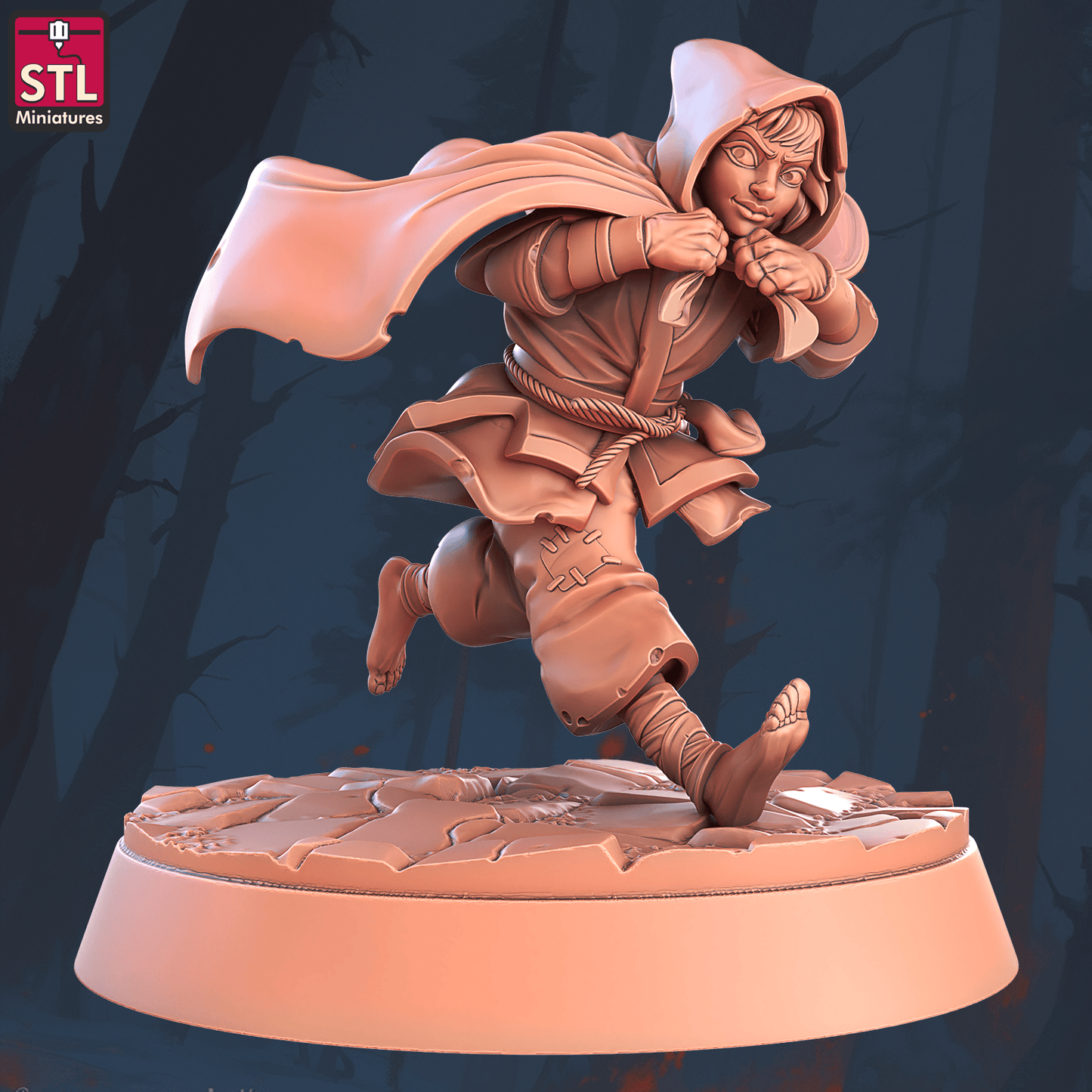 3D Printed STL Miniatures Beggars Guild Set 28 - 32mm War Gaming D&D - 3D Printing Boss 