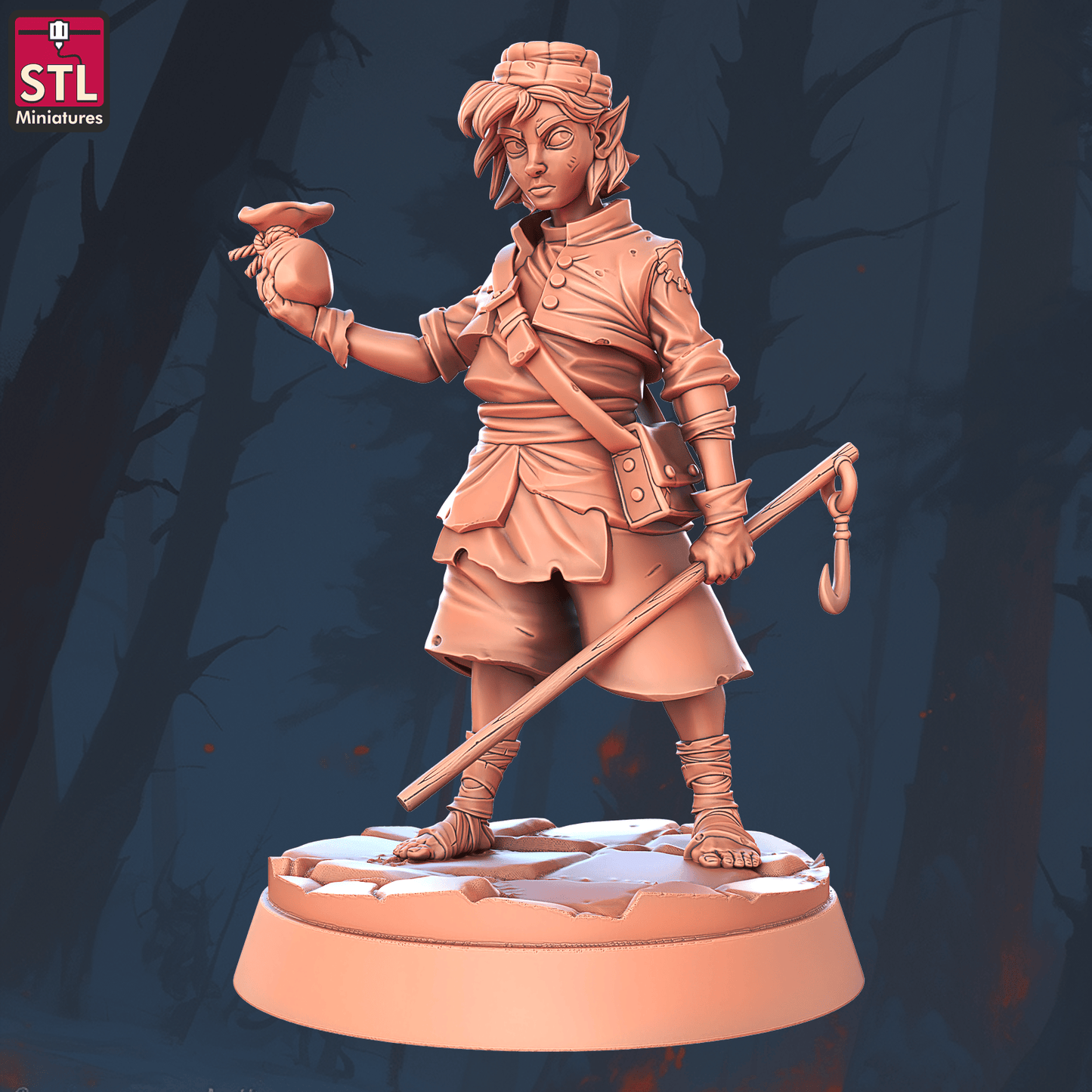 3D Printed STL Miniatures Beggars Guild Set 28 - 32mm War Gaming D&D - 3D Printing Boss 