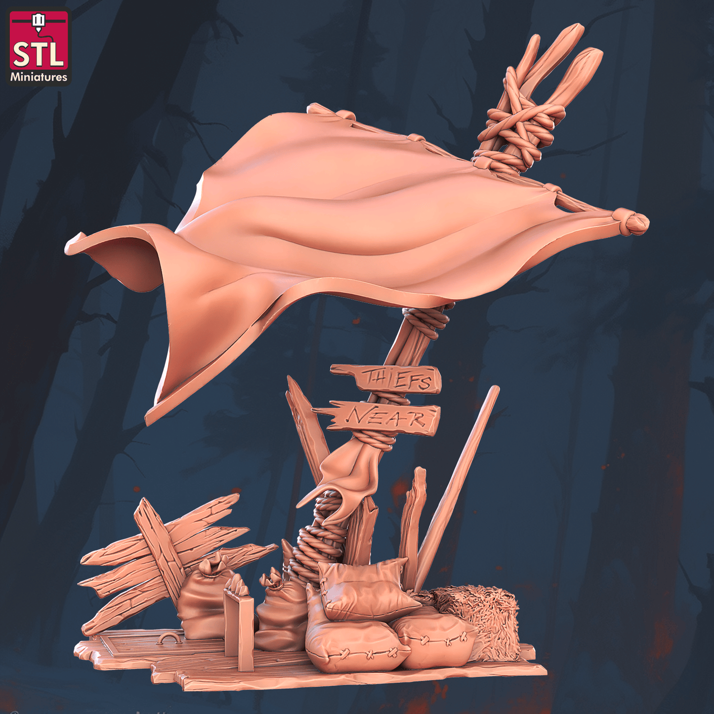 3D Printed STL Miniatures Beggars Guild Set 28 - 32mm War Gaming D&D - 3D Printing Boss 