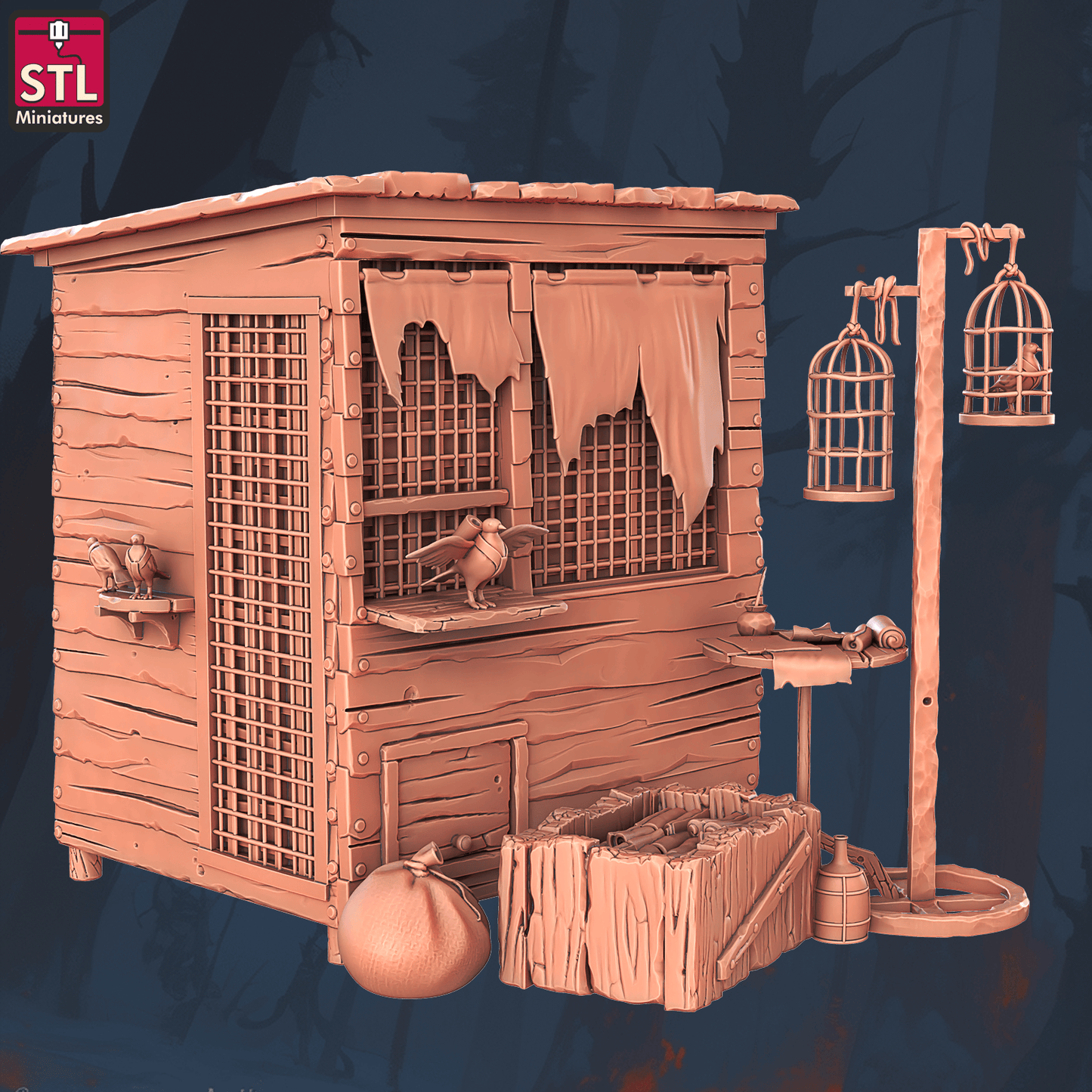 3D Printed STL Miniatures Beggars Guild Set 28 - 32mm War Gaming D&D - 3D Printing Boss 
