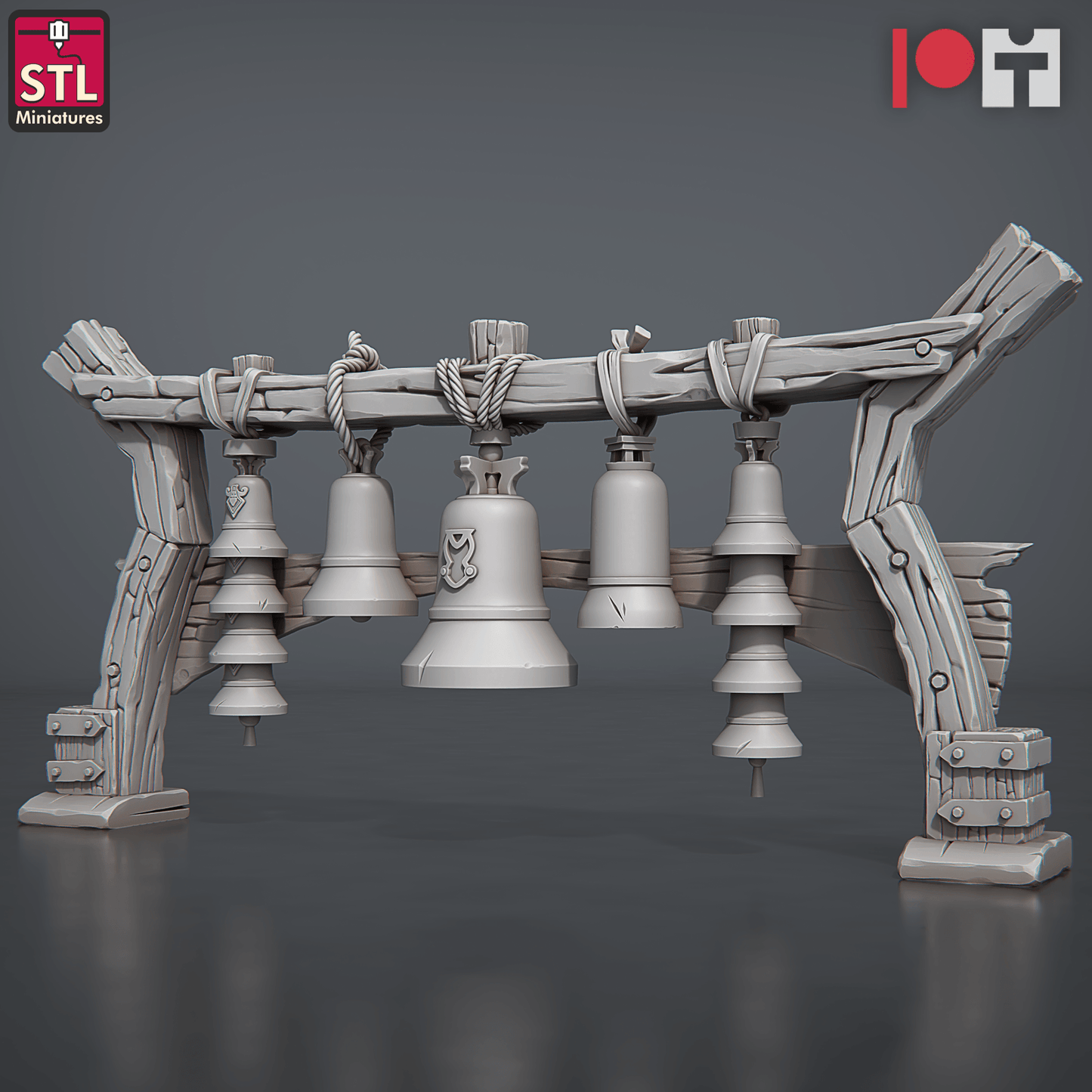 3D Printed STL Miniatures Bell Makers Set 28 - 32mm War Gaming D&D - 3D Printing Boss 