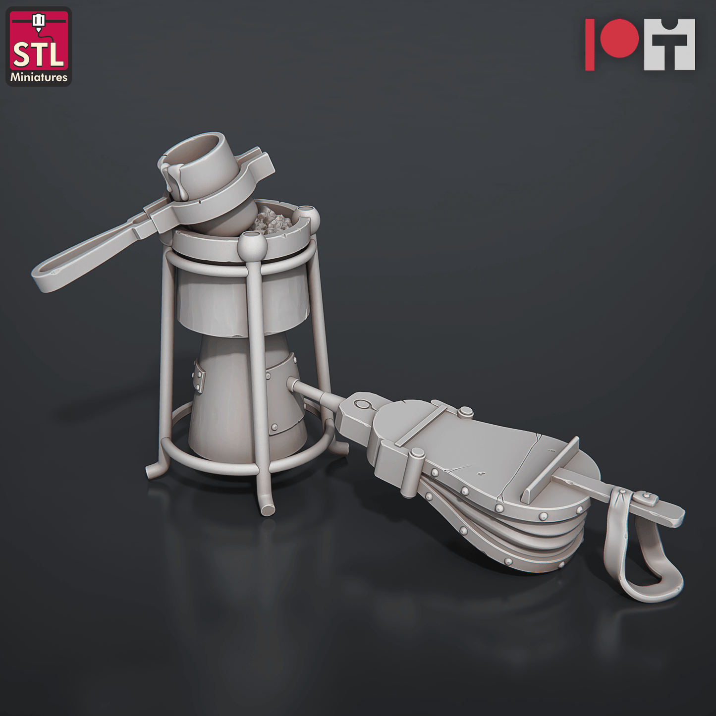 3D Printed STL Miniatures Bell Makers Set 28 - 32mm War Gaming D&D - 3D Printing Boss 